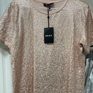 NEW DKNY Rose Gold Shirt